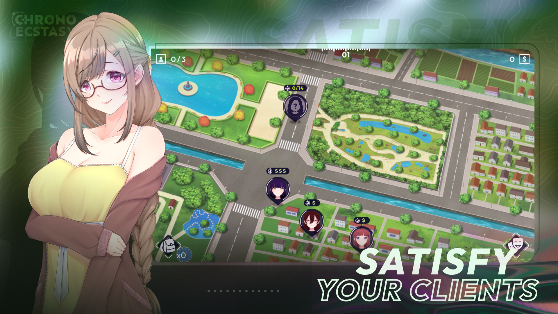 更新[沙盒SLG/时间停止/动态] 时间狂喜 时间停止 Chrono Ecstasy v0.2.8 机翻步兵版 [PC+安卓-2.20G]