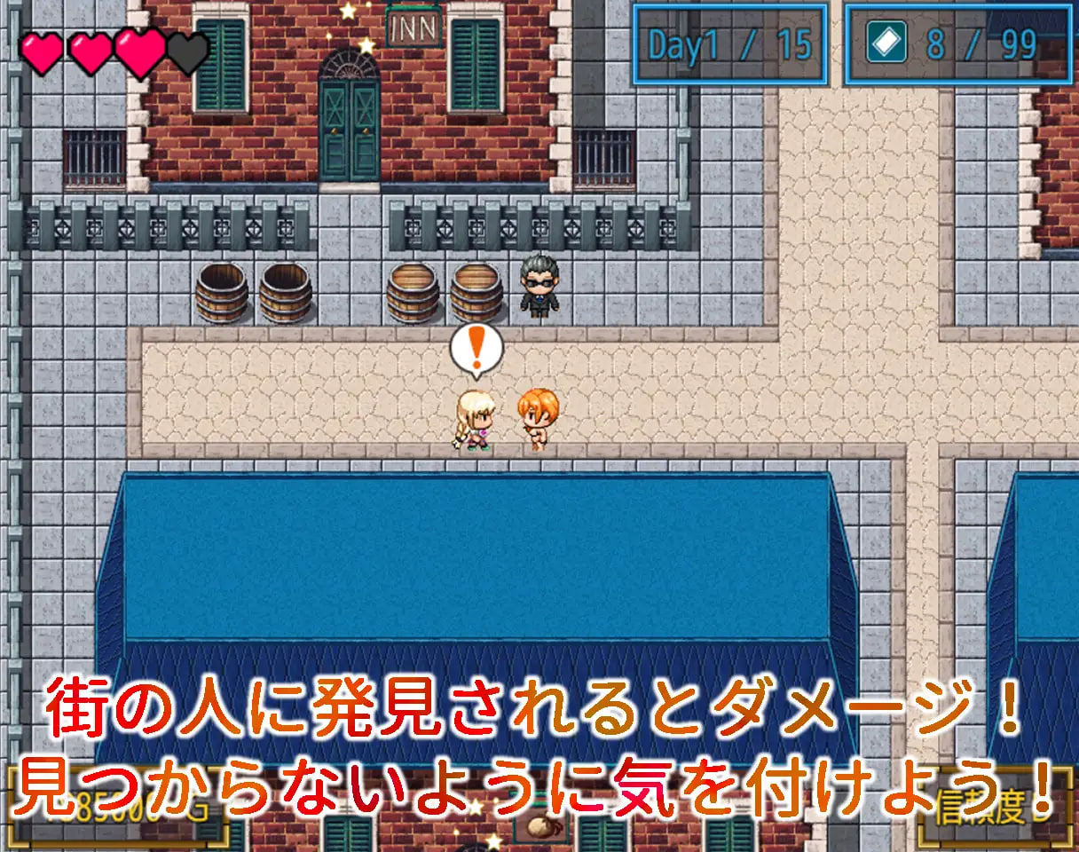 新安卓【探索RPG/羞耻露出/泡泡浴】风俗露出娘艾丽莎之卖身还债日记（露出風俗嬢エリシャ～借金返済の日々～）内嵌AI汉化版+作弊码 [PC+安卓2.60G]