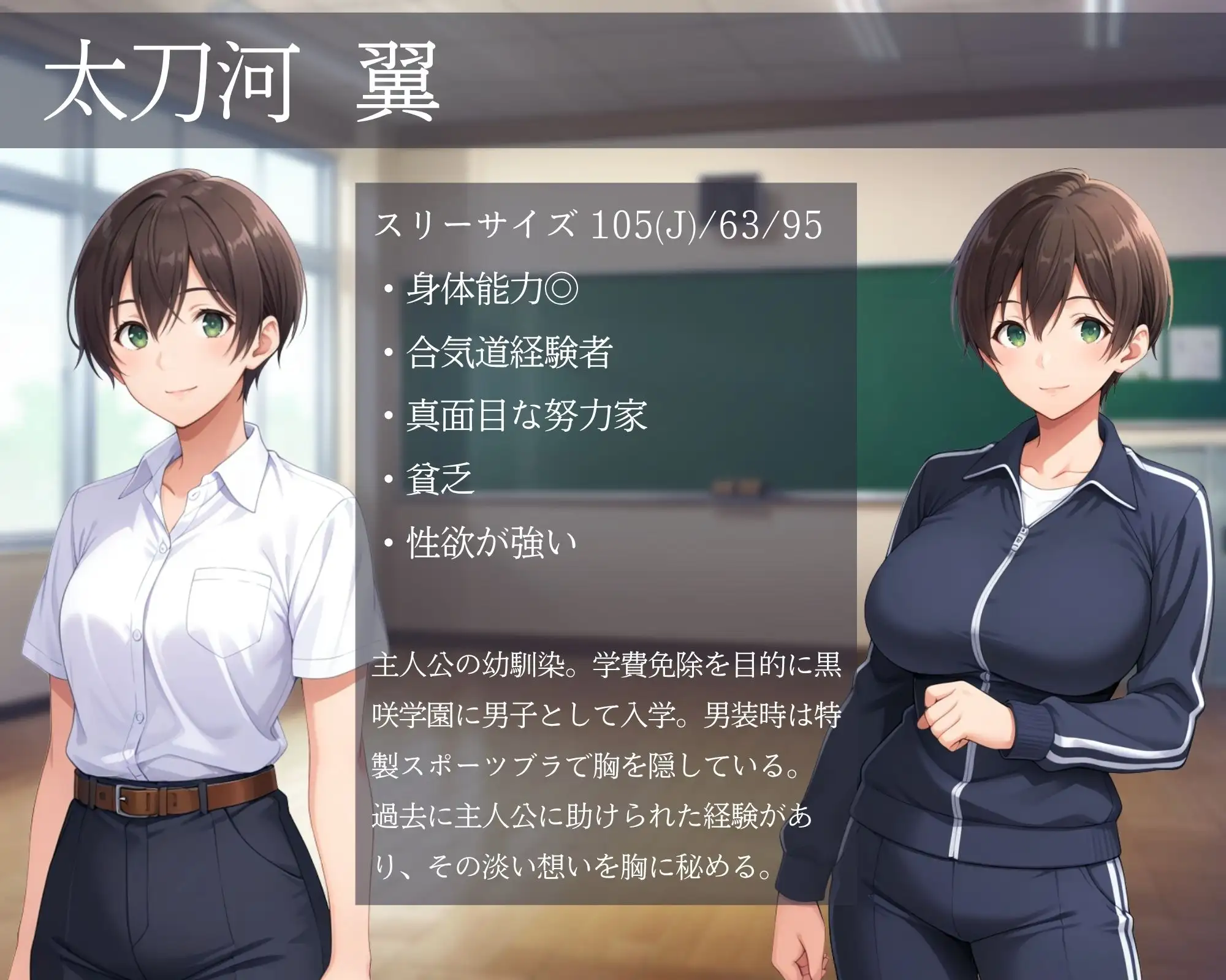 新作[日式SLG/NTR/雌堕/校园] 雌堕NTR男生宿舍 ～入读男校的女装少女～ メスバレNTR男子寮 ～男子校に入学した男装女子～ v1.02 官中版 [770M]