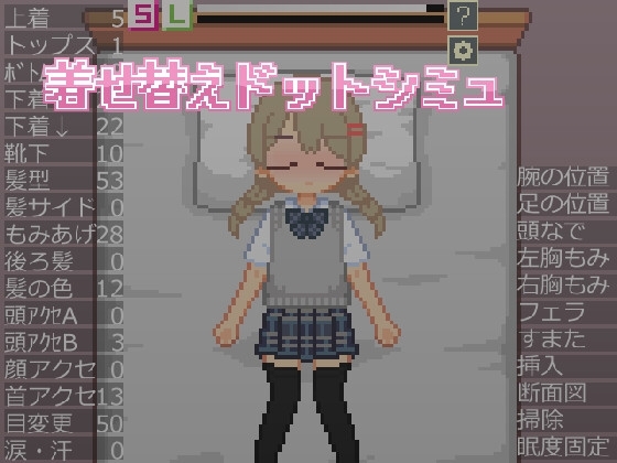 新作[像素互动SLG/睡奸/动态] 换装点阵模拟 着せ替えドットシミュ 生肉版 [750M]