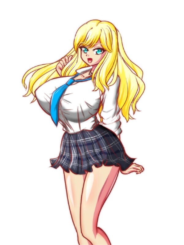 新作[互动RPG/触摸抚摸] Live2D[巨乳JK辣妹母乳孕化] 对身为母乳体质、金发巨乳的辣妹JK，虽被足球部帅哥告白却与我成为炮友，通过榨乳乳首调教、内射进行横刀夺爱并使其怀孕的色情游戏 AI汉化版 [1.20G]