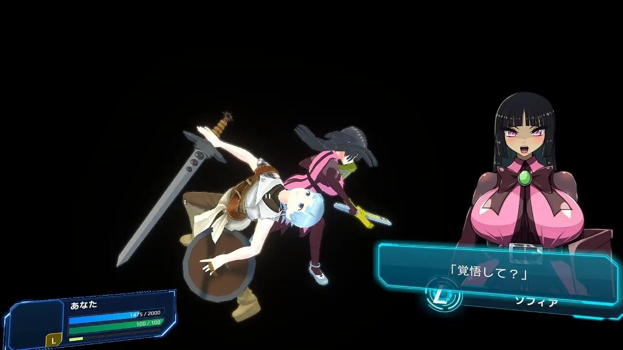 新作[3D动作/男受/动态] 身经百战的老兵VS新人女兵 負け騎士アクション VSソフィア v1.0.0 机翻版 [2.7G]