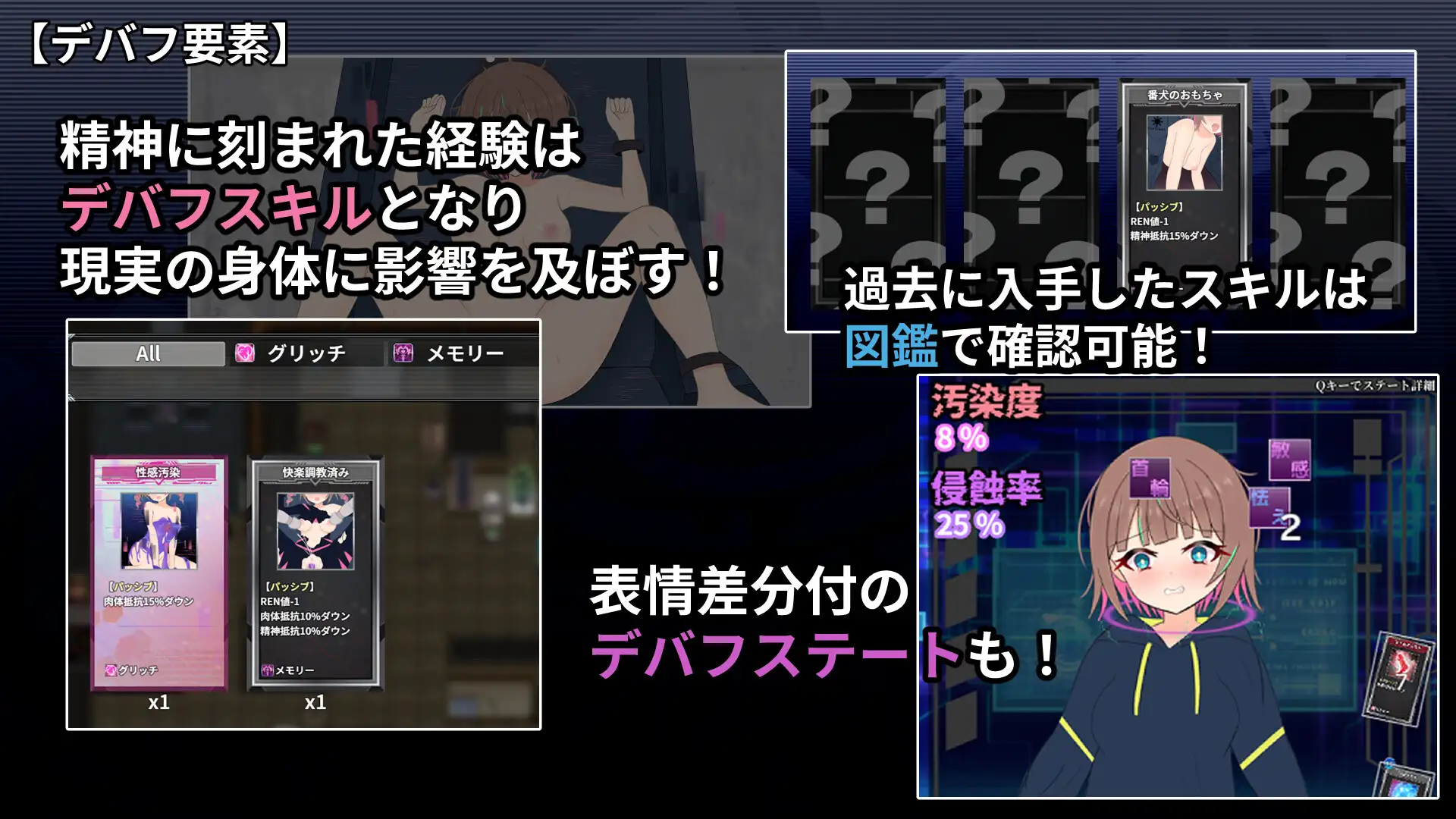 增添AZ[探索RPG/羞耻/耻辱] 幻装少女娜姬 -赛博色情陷阱地牢潜入录 – 幻装少女ナギ -サイバーエロトラップダンジョン潜行録- 内嵌AI汉化版+作弊码 [PC+安卓 1.50G]