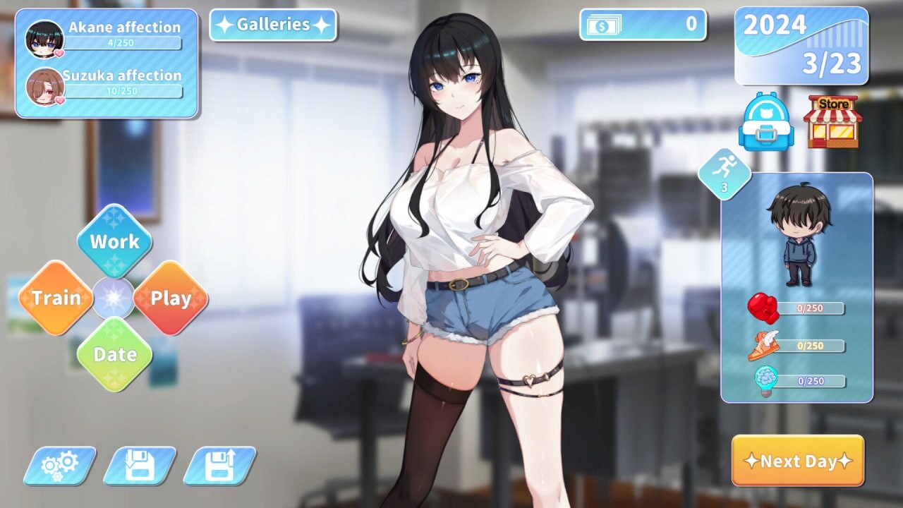 更新[大型SLG/互动养成/动态] 小姐！别耽误我上分！Miss！Don’t Affect my Rank v1.1.34 官中步兵版+全CG存档 [6.40G]