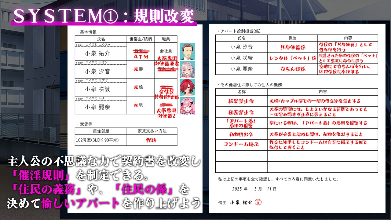 新作[日式RPG/NTR寝取/巨乳爆乳] 催淫公寓～以催淫居住规则支配居民～ 催淫アパート～催淫居住規則による住民支配～ AI汉化版+全回想存档 [1.40G]