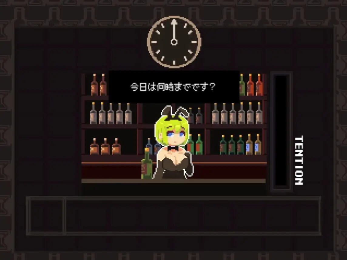 新作[日式SLG/兔女郎/像素动态] 兔女郎酒吧闲聊 BunnyBarTalk 官中步兵版 [290M]
