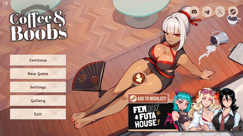 更新【互动SLG/后宫/动态】咖啡与欧派（Coffee & Boobs）V1.6 STEAM官中步兵版+DLC [3.60G]