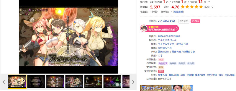 [日式RPG] 阿尔忒弥斯之珠 ～炼金术师阿尔与黄金废都～ 阿尔忒弥斯之珠 ～炼金术师阿尔与黄金废都～  AI汉化版 [8.0G]