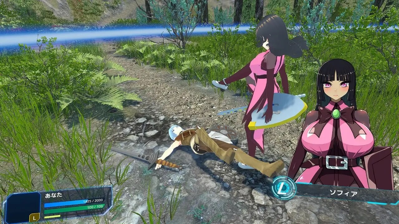 新作[3D动作/男受/动态] 身经百战的老兵VS新人女兵 負け騎士アクション VSソフィア v1.0.0 机翻版 [2.7G]