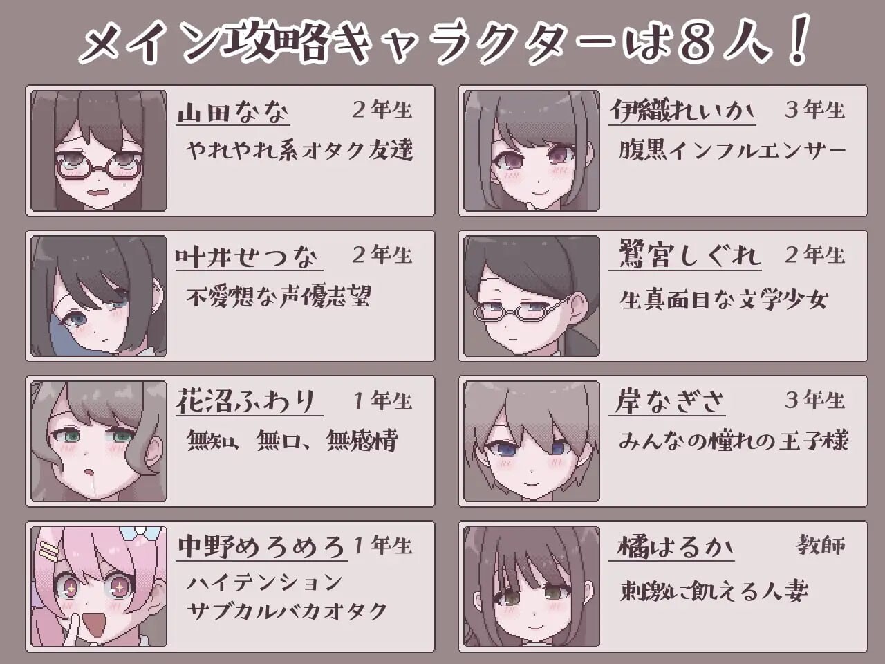 增添AZ[互动SLG/像素动态] 扶她生活~扶她阴角的后宫模拟~ ふたモテ生活 ～ふたなり陰キャのハーレムシミュレーション～ AI汉化版+全CG解锁 [PC+安卓-610M]