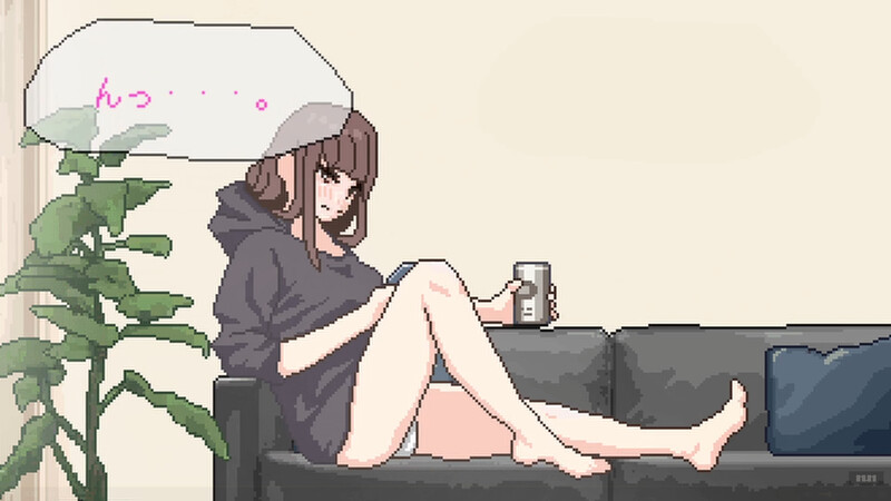 新作[互动SLG/抚摸触摸/像素动态] 我们突然结婚后一起喝酒玩游戏等等 突然結婚した僕らはお酒飲んでゲームするなどした Ver.1.1 机翻版 [750M]