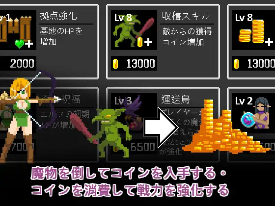 新作[探索SLG/异种X/强X] 精灵塔防- 淫欲魔物袭来！森林村庄的大危机！エルフTD- 淫欲の魔物襲来！森の村の大危機! v1.1 官中版+存档 [110M]