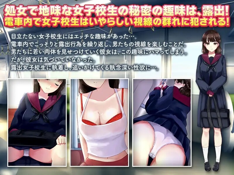 [日式RPG/电车露出/偷拍] 电车露出女高中生和偷拍跟踪狂 電車露出娘と盗撮ストーカー 机翻版 [1.0G]