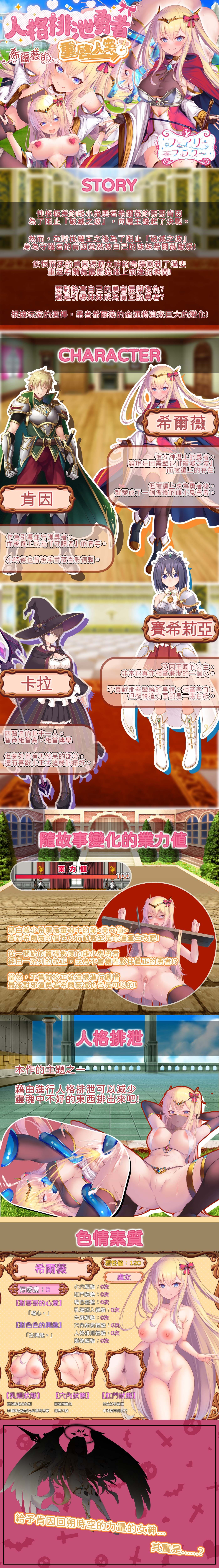 新作[探索RPG/异种X/触手抚摸] 人格排泄勇者希尔薇的重启人生 人格排泄勇者シルヴィのやり直し 官中步兵版+全回想存档 [1.60G]