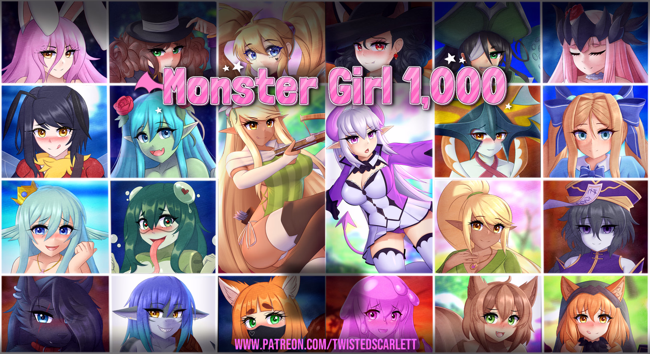 新汉化[日式RPG] 魔物娘1000 Monster Girl 1,000 V2.0 内嵌AI汉化步兵版 [970M]