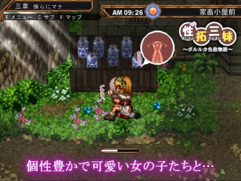 新汉化[探索RPG/像素动态] 性拓三妹~波尔鲁卡色欲物语~ 性拓三妹～ポルルカ色欲物語～ V1.1 AI汉化版 [670M]