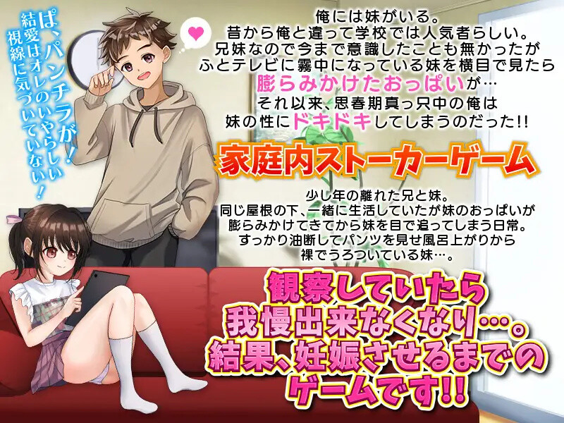 DL11月新作【探索RPG/偷拍盗摄/睡X】おっぱいが膨らみ始めた妹を妊娠させるまでの…家庭内ストーカー V1.0 AI汉化【1.10G】
