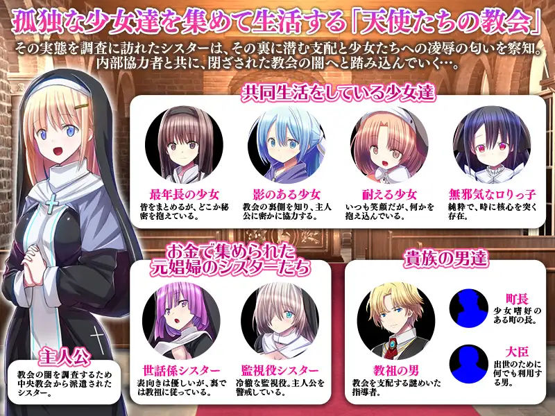新作[探索RPG/奴仆] 天使教堂 天使たちの教会 AI汉化版 [1.0G]
