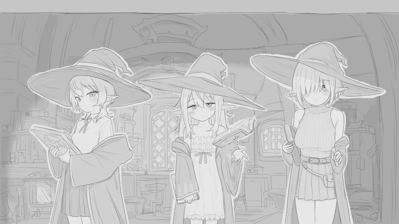 更新[互动SLG/触摸抚摸/动态] 与隐居魔女的30天 隠居魔女との30日間 v1.0.2 生肉版+自由模式 [970M]