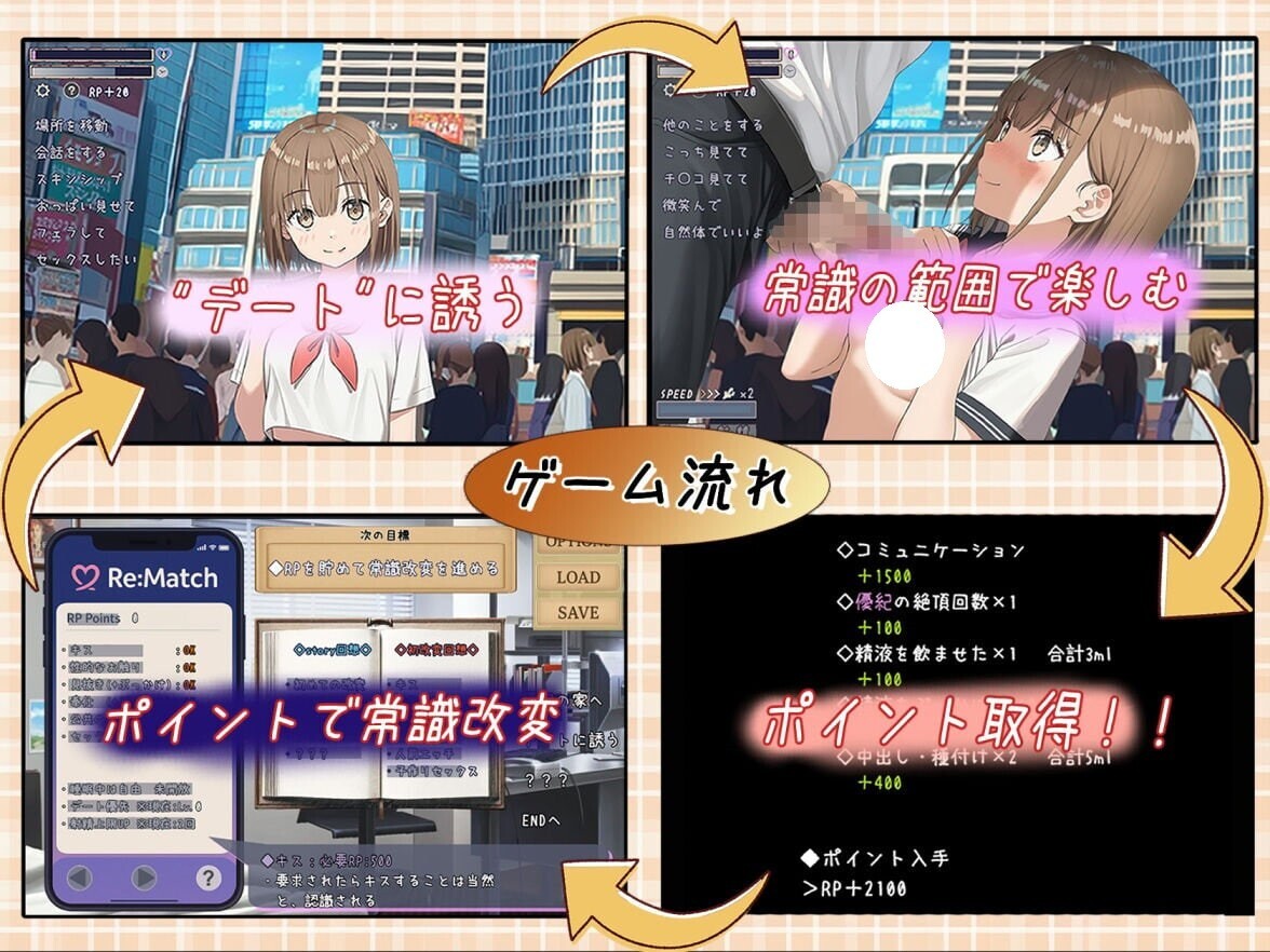 更新[互动RPG/模拟] 常识改变匹配～只属于两人的特别规则～ 常識改変マッチング～二人だけの特別ルール～ v1.0.3  内嵌AI汉化版 [PC+安卓1.90G]