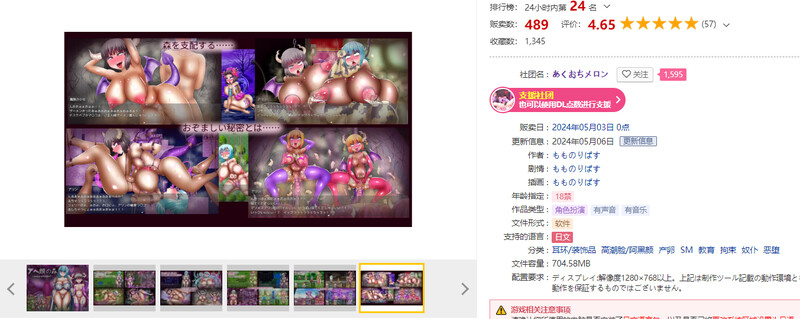 [日式RPG/恶堕] 阿嘿颜之森～Forest of Ahheee!!～ アヘ顔の森～Forest of Ahheee!!～ V1.02 机翻版 [1.60G]