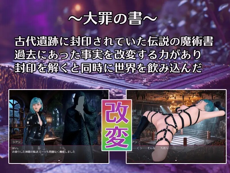[回合RPG/拘束触手] 大罪之书～被NTR后通过改变现实遗忘挚爱的女人们～ 大罪の書 ～寝取られ現実改変で最愛の人を忘れる女たち～ V1.03 AI汉化版 [1.90G]