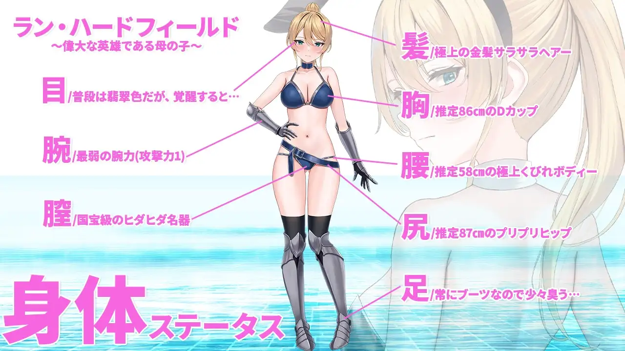 [冒险RPG] 兰的依赖他人冒险之道~变性后的我成为最弱女骑士，成为团队的性处理员~ ランの他力本願冒険道～TSした俺は最弱女騎士、パーティーの性処理係～V1.01 内嵌AI汉化版 [1.10G]