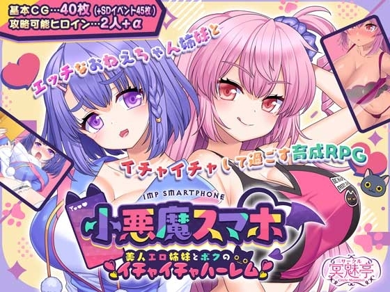 新作[日式RPG/巨乳爆乳] 小恶魔手机 ～ 与美艳姐妹的甜蜜后宫生活 小悪魔スマホ ～ 美人エロ姉妹とボクのイチャイチャハーレム V1.00.01 AI汉化版 [2.0G]