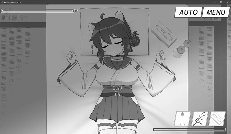 新作[互动SLG/触摸抚摸/动态] 对安稳入睡的枫色色 カエデすやすやえっち V1.1.3 生肉版 [570M]