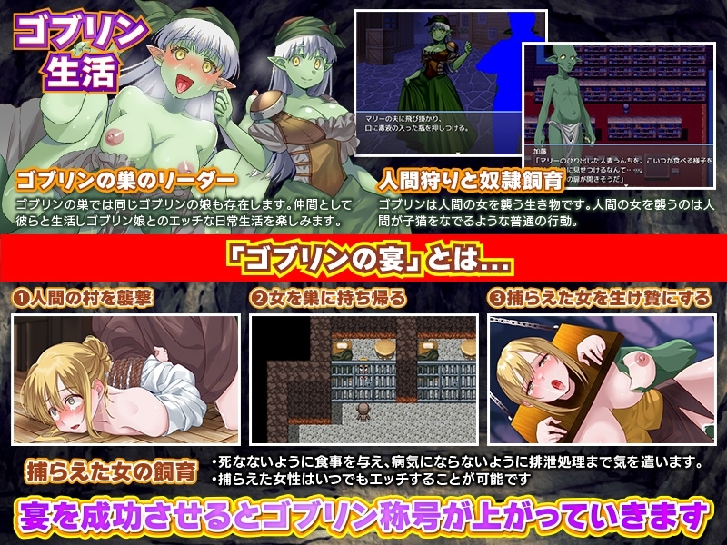 新汉化[探索RPG/异种X/强X] 转生后成了哥布林！ 転生したらゴブリンだった!   AI汉化版 [960M]