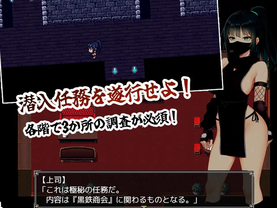 增添AZ【潜行RPG/战斗H】风魔枫华（風忍フウカ）  内嵌AI汉化版+作弊码 [PC+安卓1.10G]